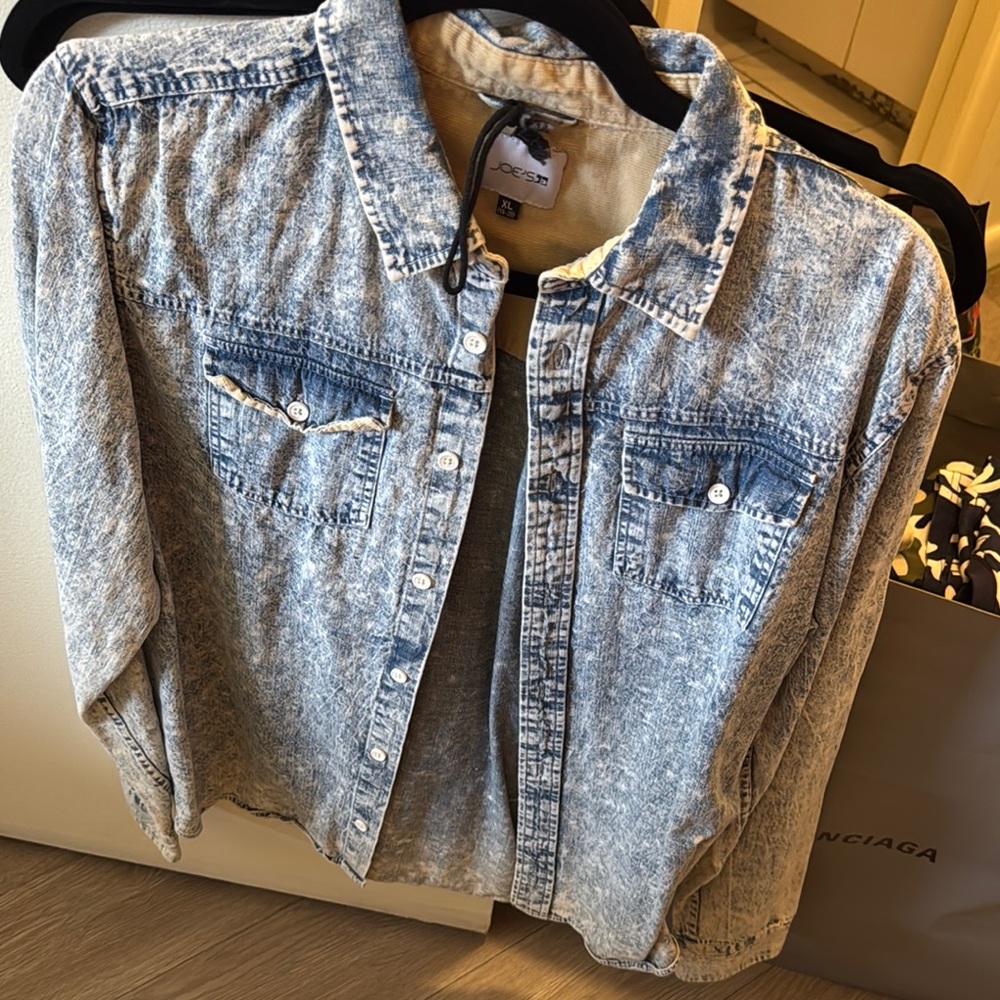Joe's Jeans Blue Button Down Shirt